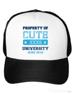 Sapca personalizata Cute university Alb