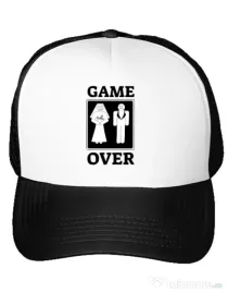 Sapca personalizata Game over Alb