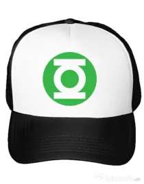 Sapca personalizata Green lantern Alb
