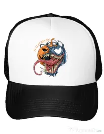 Sapca personalizata Halloween Venom Alb