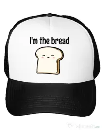 Sapca personalizata I am the bread Alb
