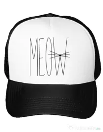 Sapca personalizata I'm a cat Alb