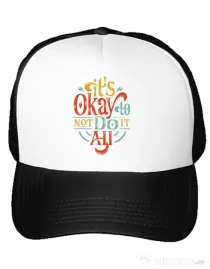 Sapca personalizata Its ok Alb