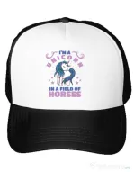 Sapca personalizata Just a unicorn Alb