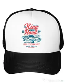 Sapca personalizata King Of The Road Alb