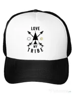 Sapca personalizata Love my tribe Alb