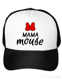 Sapca personalizata Mama mouse Alb