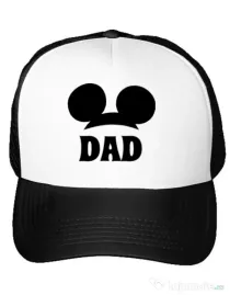 Sapca personalizata Mouse dad Alb