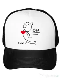 Sapca personalizata Our love story 2 Alb