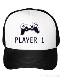 Sapca personalizata Player 1 Alb