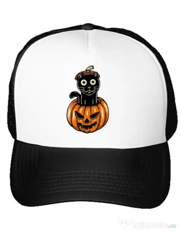 Sapca personalizata Pumpcat Alb