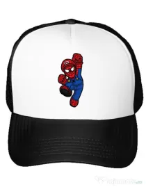 Sapca personalizata Spider Plumber Alb