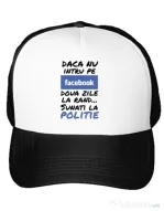 Sapca personalizata Sunati la politie Alb