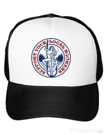 Sapca personalizata SUPPORT YOUR LOCAL HOOKERS Alb