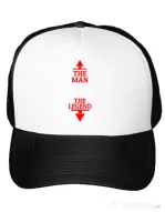 Sapca personalizata The man the legend Alb