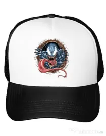 Sapca personalizata Venom rise Alb