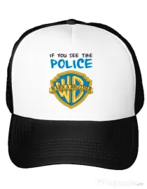 Sapca personalizata Warn a brother Alb