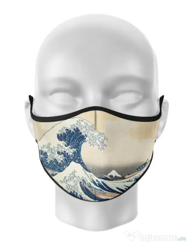 Masca de gura personalizata Great wave