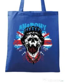 Sacosa din panza Anarchy queen Albastru regal