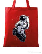 Sacosa din panza Astronaut scooter Rosu