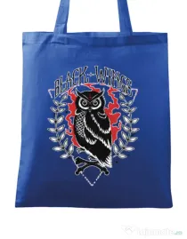 Sacosa din panza Black wings Albastru regal