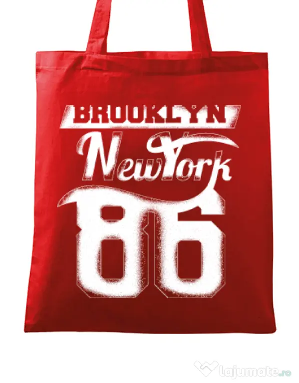 Sacosa din panza Brooklyn Rosu