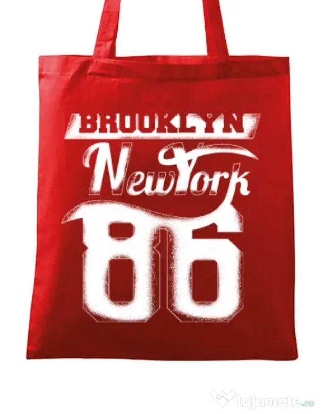 Sacosa din panza Brooklyn Rosu
