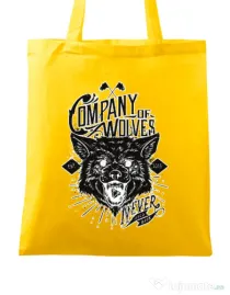 Sacosa din panza Company of wolves Galben