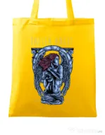 Sacosa din panza Fallen angel Galben