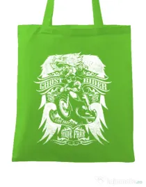 Sacosa din panza Ghost rider Verde mar