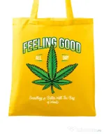 Sacosa din panza Good ganja Galben
