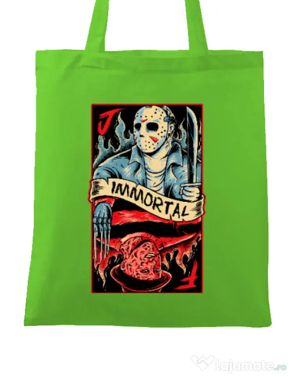 Sacosa din panza Immortal Verde mar