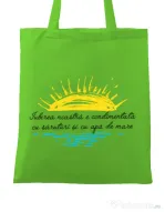 Sacosa din panza Iubirea noastra Verde mar