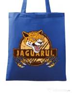 Sacosa din panza Jaguarul Albastru regal