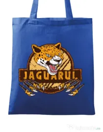 Sacosa din panza Jaguarul Albastru regal