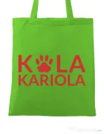 Sacosa din panza Logo Kola Rosu Verde mar
