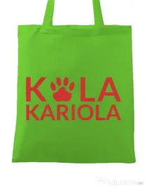 Sacosa din panza Logo Kola Rosu Verde mar