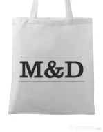 Sacosa din panza M&D 01 Alb