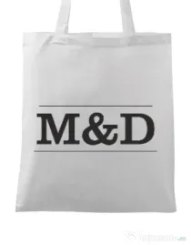 Sacosa din panza M&D 01 Alb
