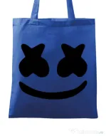Sacosa din panza Marshmello Albastru regal