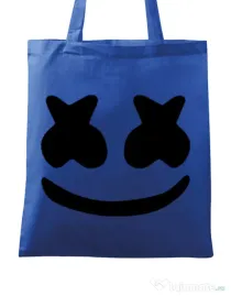 Sacosa din panza Marshmello Albastru regal