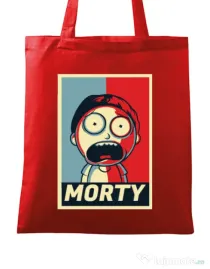 Sacosa din panza Morty Rosu