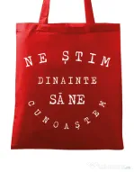 Sacosa din panza Ne stim II Rosu