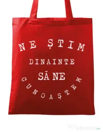 Sacosa din panza Ne stim II Rosu