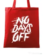 Sacosa din panza No days off Rosu