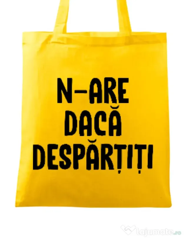Sacosa din panza Nu are sens 2 Galben