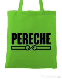 Sacosa din panza Pereche Verde mar
