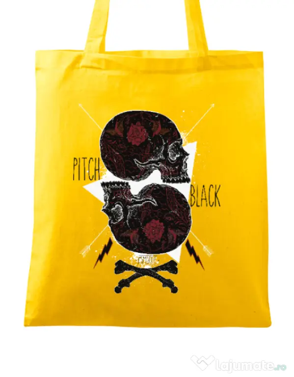 Sacosa din panza Pitch black Galben