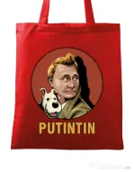 Sacosa din panza Putin Tin Rosu