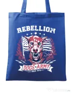Sacosa din panza Rebellion Albastru regal